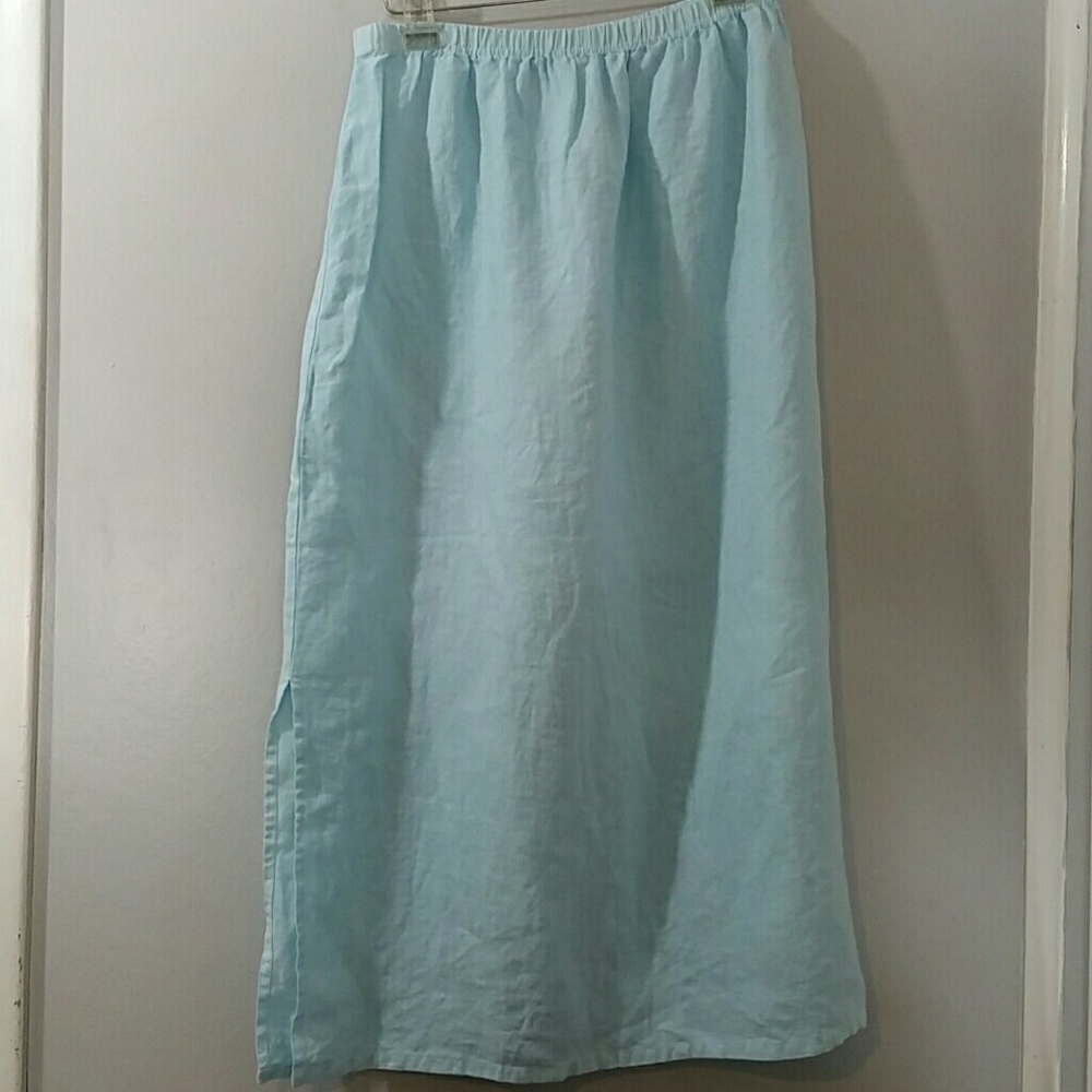 Russ Berens Women's XL Long Skirt Blue :252
